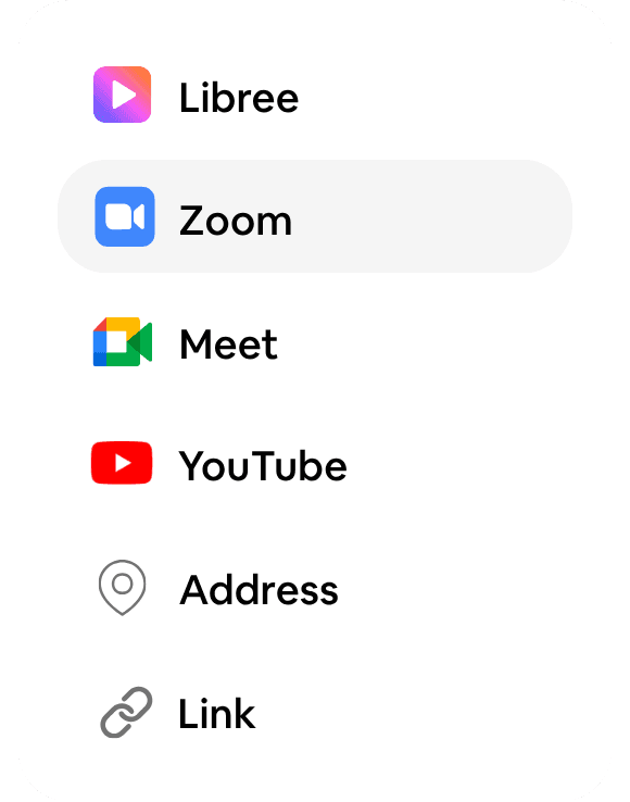 Libree locations and class hosting interface
